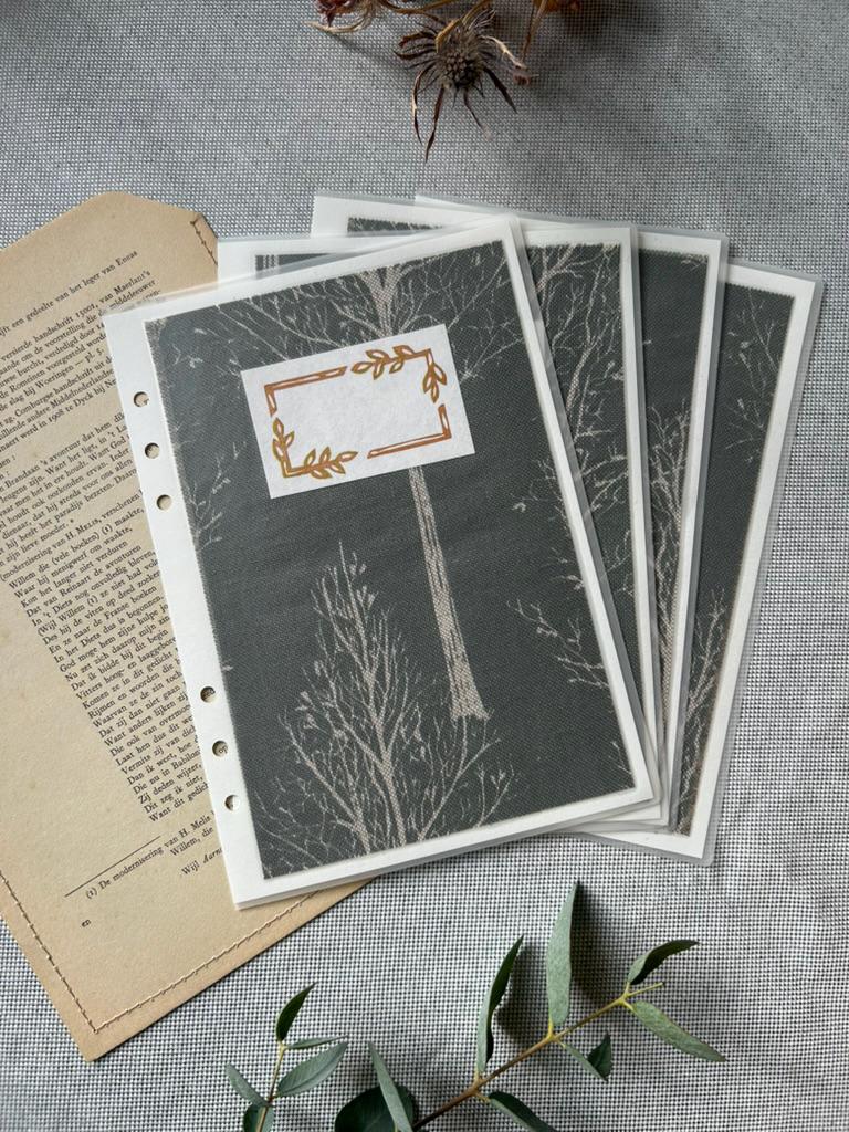 Handmade A5 Planner Dividers Set of 4 – Forest theme