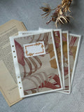 Handmade A5 Planner Dividers Set of 4 – Tropical parrots theme