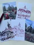 Set of 5 Original Postcards - Nieuwe Kerk Collection