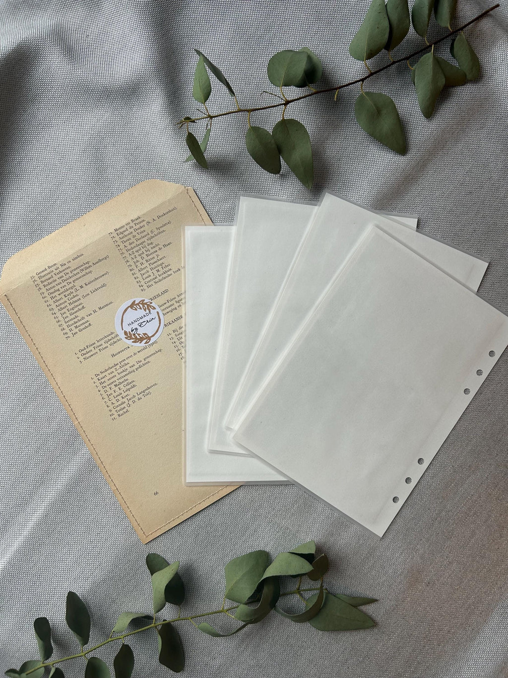 Handmade A5 Planner Dividers Set of 4 – Forest theme