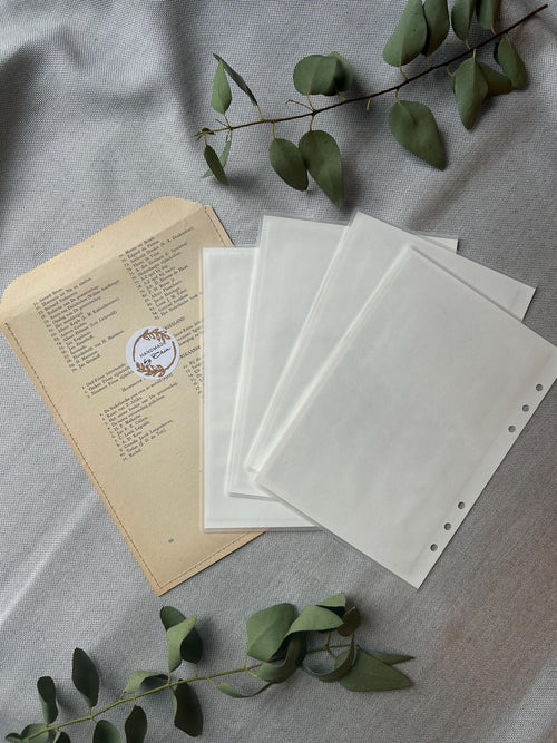Handmade A5 Planner Dividers Set of 4 – Forest theme