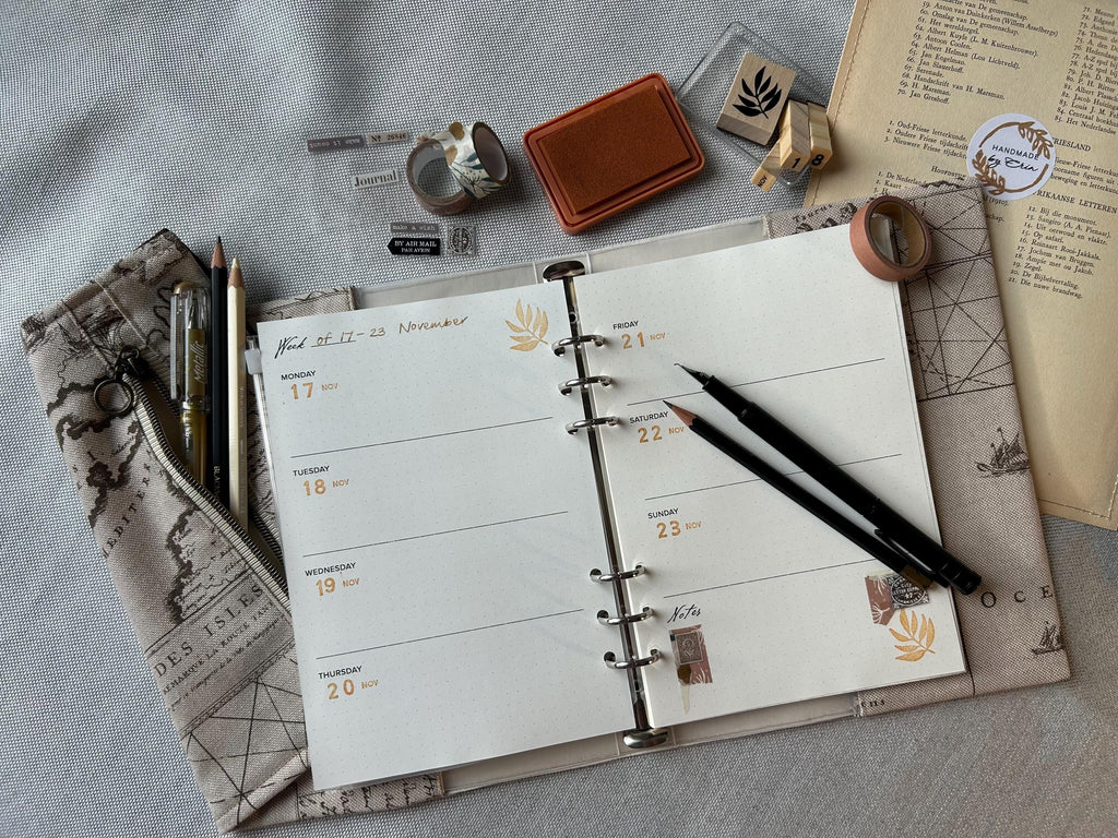 Weekly Planner – A5 Undated Week-to-View Inserts