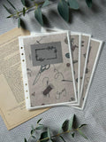 Handmade A5 Planner Dividers Set of 4 – Sewing theme