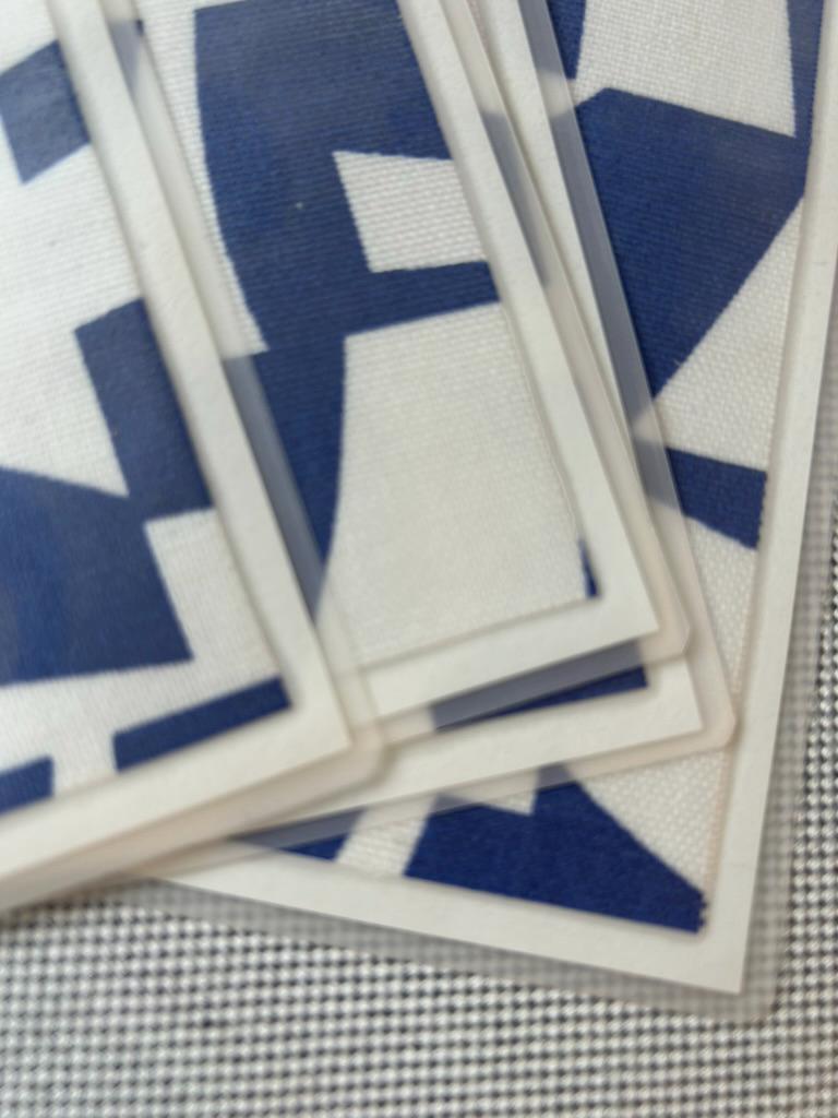 Handmade A5 Planner Dividers Set of 4 – Graphic blue and white theme