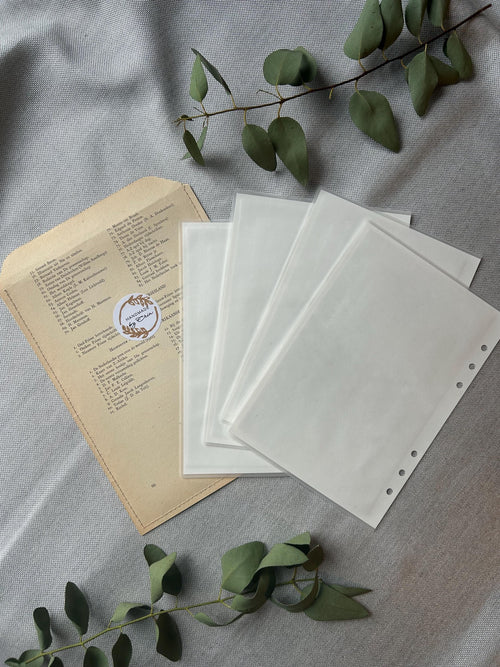 Handmade A5 Planner Dividers Set of 4 – Coffee theme