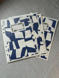 Handmade A5 Planner Dividers Set of 4 – Graphic blue and white theme