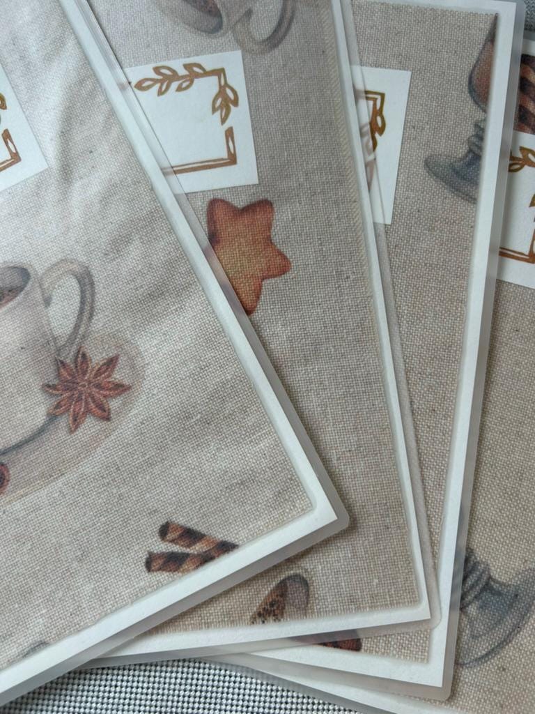 Handmade A5 Planner Dividers Set of 4 – Coffee theme